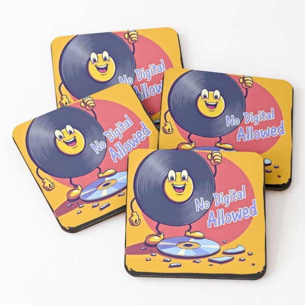 Item preview, No Digital Allowed – Vinyl vs. CD Funny Music Lover Design designed and sold by JCRockDesign.