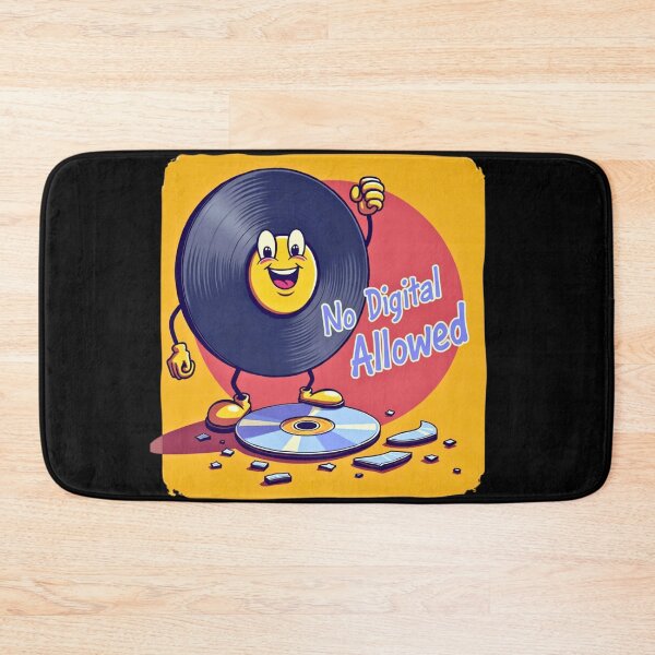 Item preview, No Digital Allowed – Vinyl vs. CD Funny Music Lover Design designed and sold by JCRockDesign.
