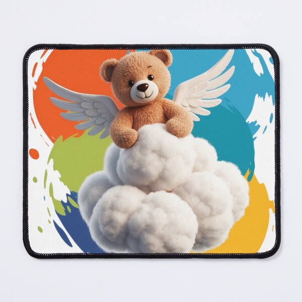 Item preview, Cute Angel Teddy sitting on Cloud designed and sold by CuteopiaGallery.