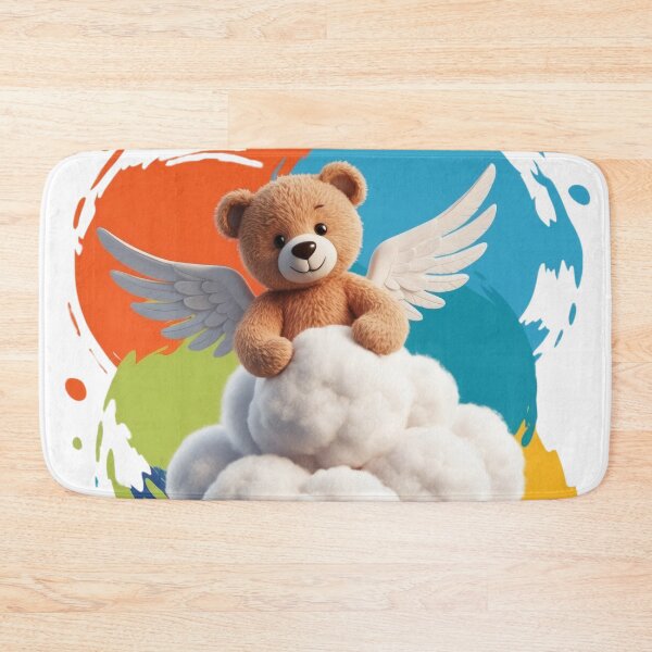 Item preview, Cute Angel Teddy sitting on Cloud designed and sold by CuteopiaGallery.