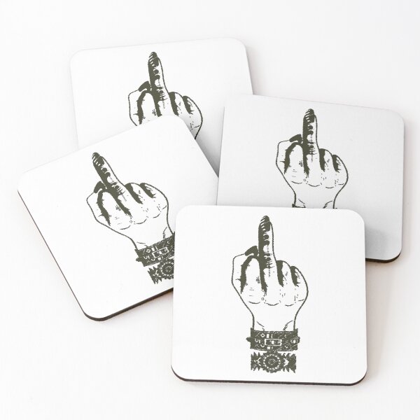 Item preview, semicolon Middle Finger Salute designed and sold by Hen-C-Art.