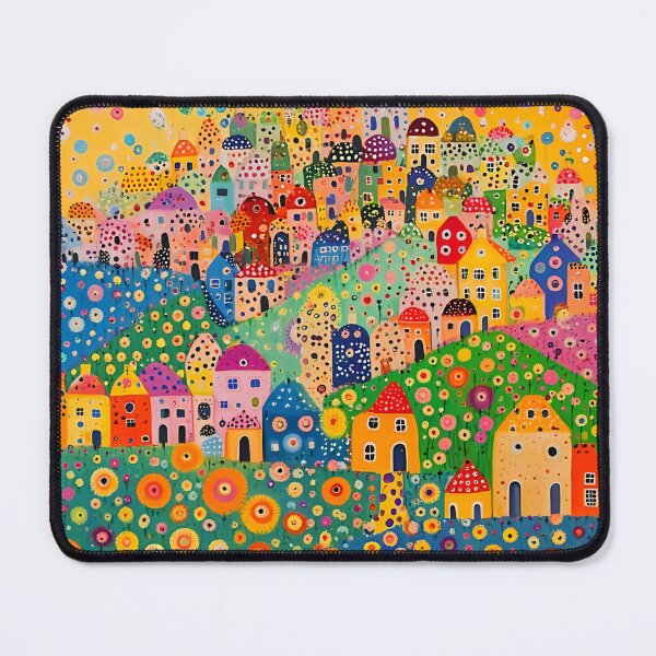 Item preview, Moroccan Village at Sunset with Flowers and Polka Dots designed and sold by Neika Shimm Designs.