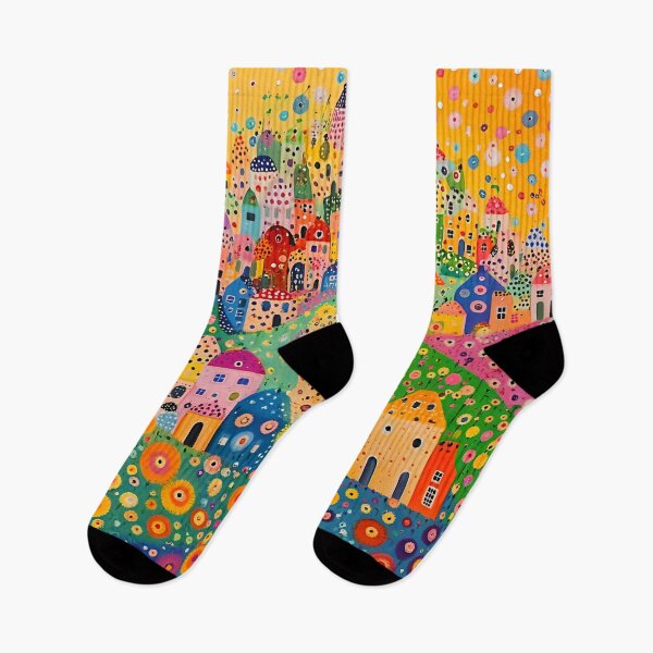 Item preview, Moroccan Village at Sunset with Flowers and Polka Dots designed and sold by Neika Shimm Designs.
