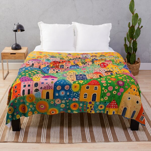 Item preview, Moroccan Village at Sunset with Flowers and Polka Dots designed and sold by Neika Shimm Designs.
