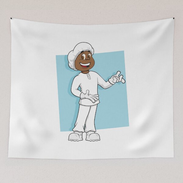 Item preview, Safety equipment PPE, mascot with decontaminated clothing. Ideal for educational and informative medical materials designed and sold by LucianoCosmo.