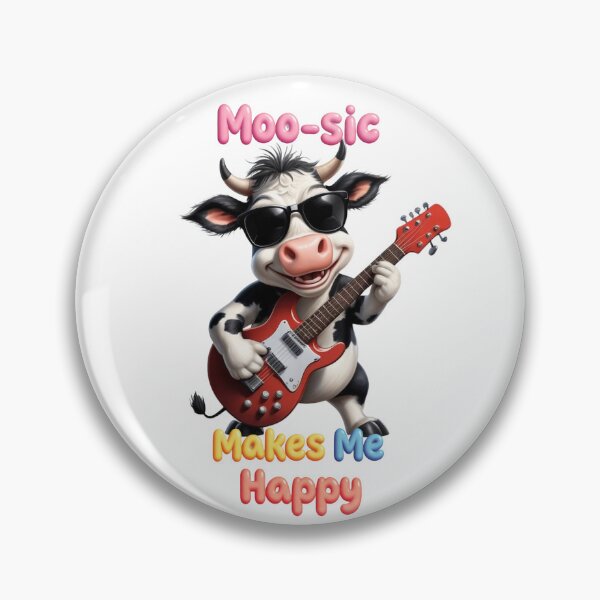 Item preview, Moo-sic Makes Me Happy - Funny memes designed and sold by AleksKos.