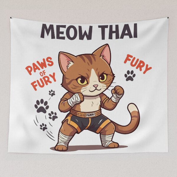 Item preview, Paw-some Boxing Cat - Perfect for Martial Arts and Cat Lovers designed and sold by rich4Design.