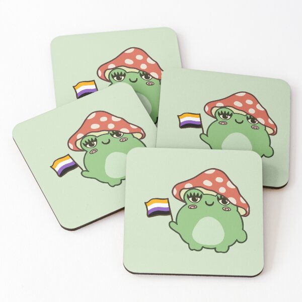 Item preview, Coquette non-binary frog designed and sold by artbysarana.