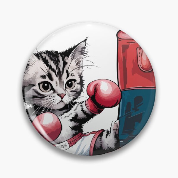 Item preview, Funny Boxing Gym Workout Cat with boxing gloves - Perfect for Martial Arts and Cat Lovers designed and sold by rich4Design.