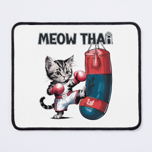 Item preview, Funny Boxing Gym Workout Cat with boxing gloves - Perfect for Martial Arts and Cat Lovers designed and sold by rich4Design.