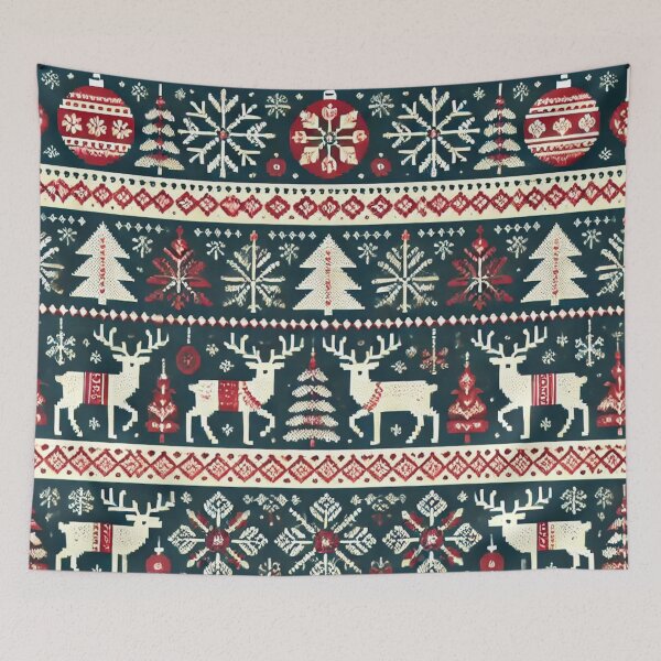 Item preview, Christmas motif inspired by Scandinavian style designed and sold by MindsAtelier.