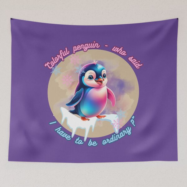 Item preview, Pink&Blue Penguin Party designed and sold by SlaCreations-AH.