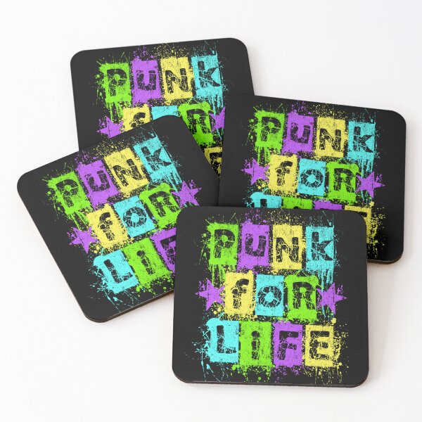 Item preview, Punk For Life graffiti design in neon colors designed and sold by SpecialtiesShop.