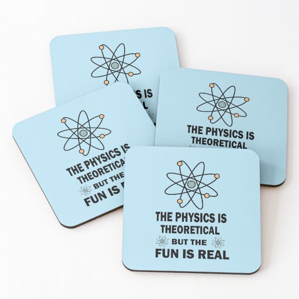 Item preview, Physics is Theoretical but the fun is Real T-shirts for Science and Physics Teachers and Students  designed and sold by Science Engineering Gifts.