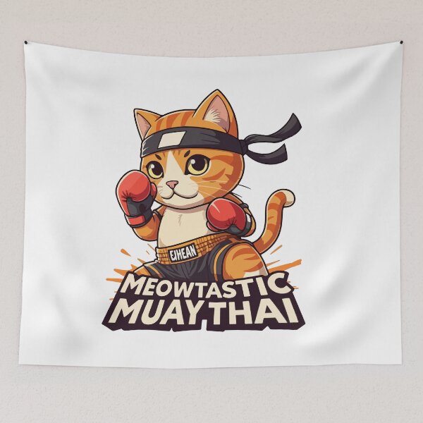 Item preview, Paw-some Boxing Cat - Perfect for Martial Arts and Cat Lovers designed and sold by rich4Design.