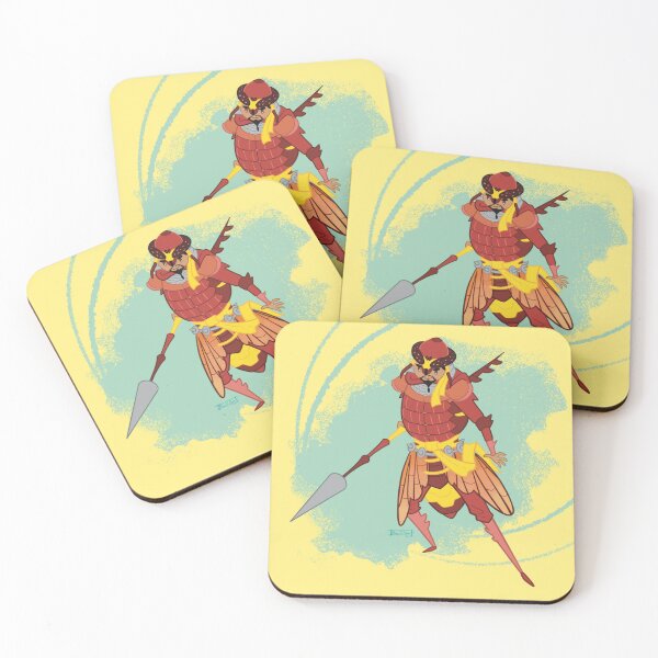 Item preview, Oriental hornet warrior illustration designed and sold by RyukiArtbook.