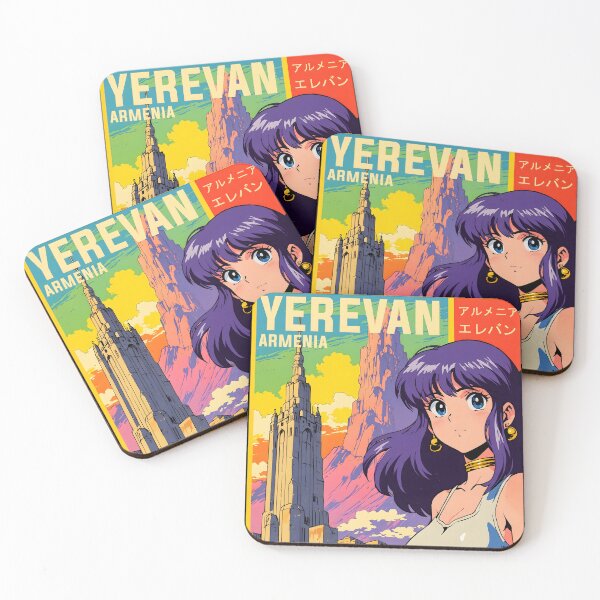 Item preview, Yerevan Armenia Retro Anime Girl 80s Vintage Travel designed and sold by Retro-Anime9.