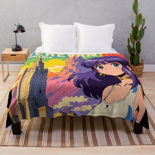 Item preview, Yerevan Armenia Retro Anime Girl 80s Vintage Travel designed and sold by Retro-Anime9.