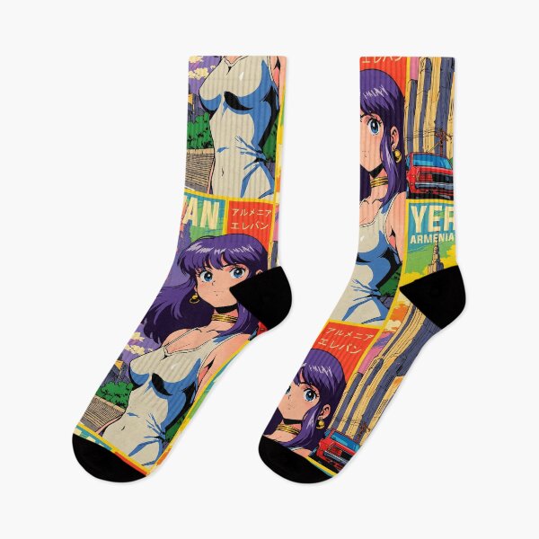 Item preview, Yerevan Armenia Retro Anime Girl 80s Vintage Travel designed and sold by Retro-Anime9.