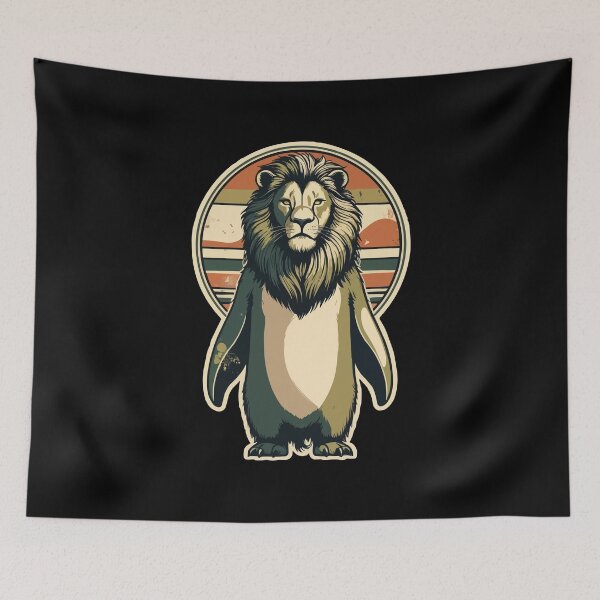 Item preview, Playful Animal Mashup (Penguin + Lion) designed and sold by Getup-clothing.