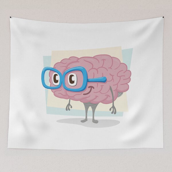 Item preview, Human brain organ mascot, smart and healthy designed and sold by LucianoCosmo.