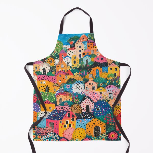 Item preview, Mexican Hillside Floral Village designed and sold by Neika Shimm Designs.