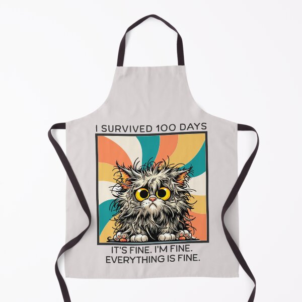 Item preview, I Survived 100 Days Of School Its Fine Im Fine designed and sold by RockBeeDesigns.