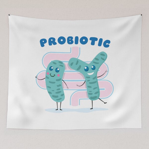 Item preview, Illustration of a mascot of a probiotic, microorganism, good bacteria designed and sold by LucianoCosmo.