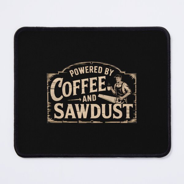 Item preview, Powered By Coffee And Sawdust designed and sold by BayBoutique.