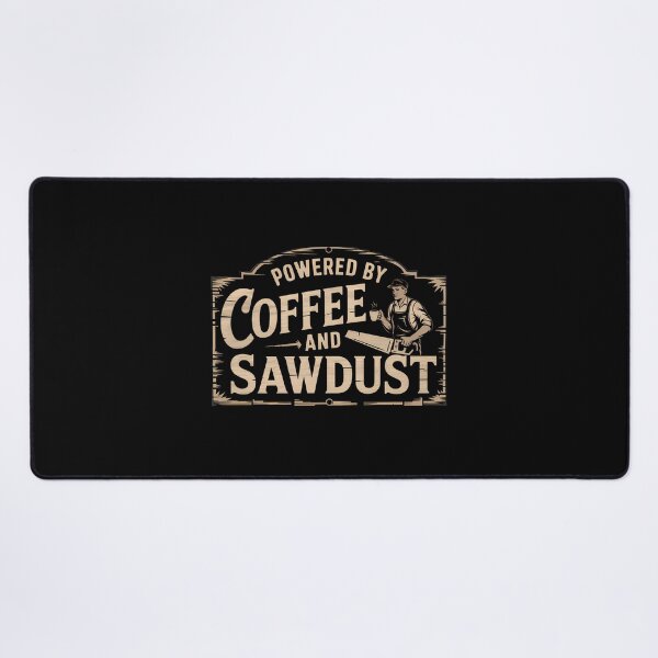 Item preview, Powered By Coffee And Sawdust designed and sold by BayBoutique.