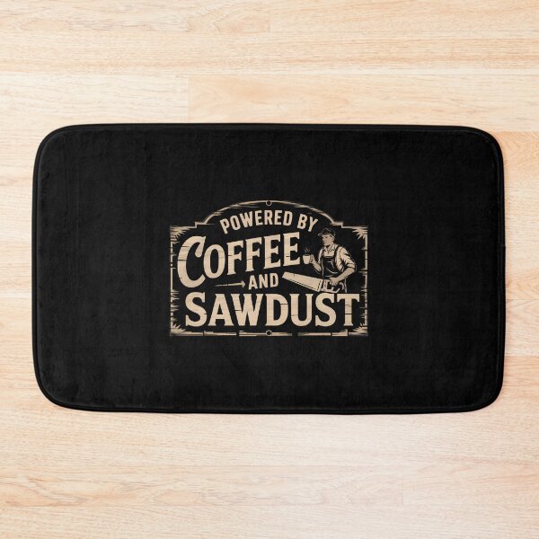 Item preview, Powered By Coffee And Sawdust designed and sold by BayBoutique.