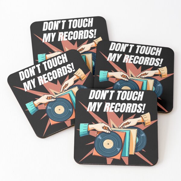 Item preview, Don’t Touch My Records – Funny Vinyl Lover Design designed and sold by JCRockDesign.