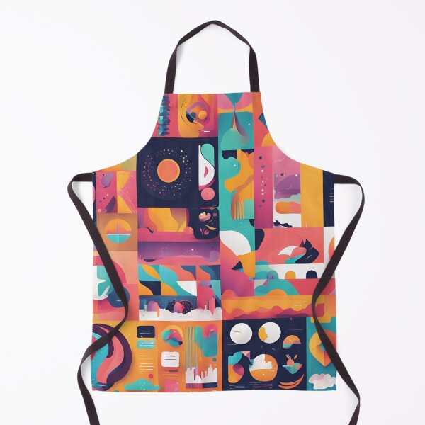 Item preview, Abstract Mosaic A Symphony of Shapes and Colors designed and sold by Eman Abou Ghazy.