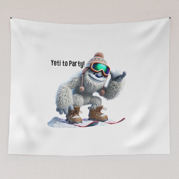 Item preview, Funny Yeti Cartoon Design - Snow Goggles & Winter Fun Adventure designed and sold by MiszungART.