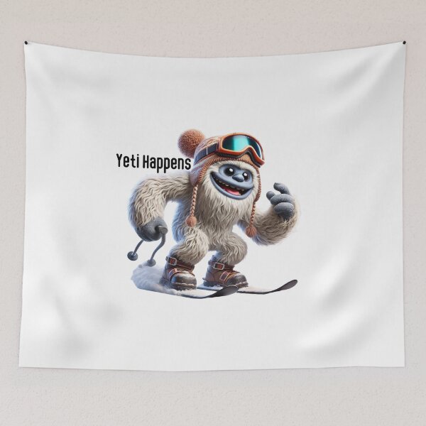 Item preview, Funny Yeti Cartoon Design - Snow Goggles & Winter Fun Adventure designed and sold by MiszungART.