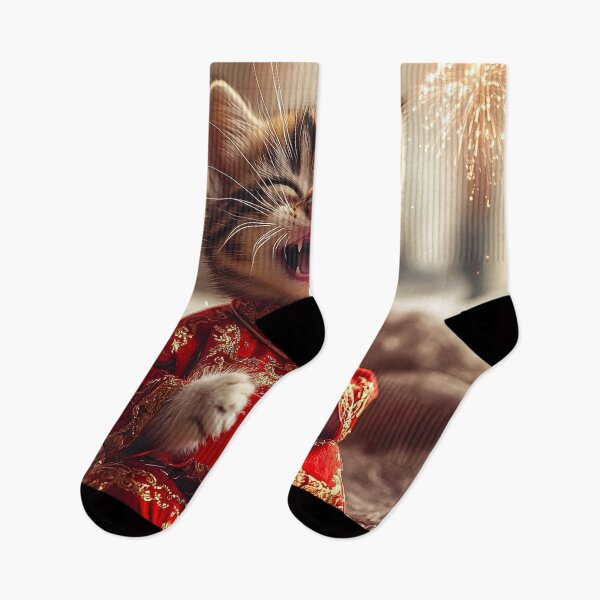 Item preview, Kitten's Festive Joy designed and sold by NomadicDreamer.
