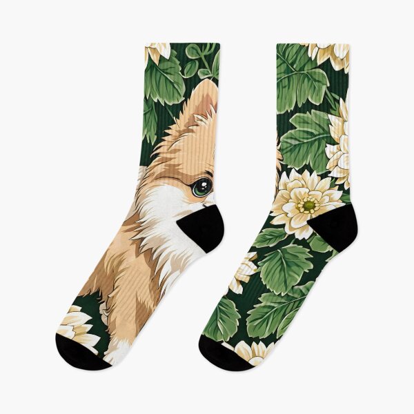 Item preview, Happy Pomeranian and flowers designed and sold by Nolan6.