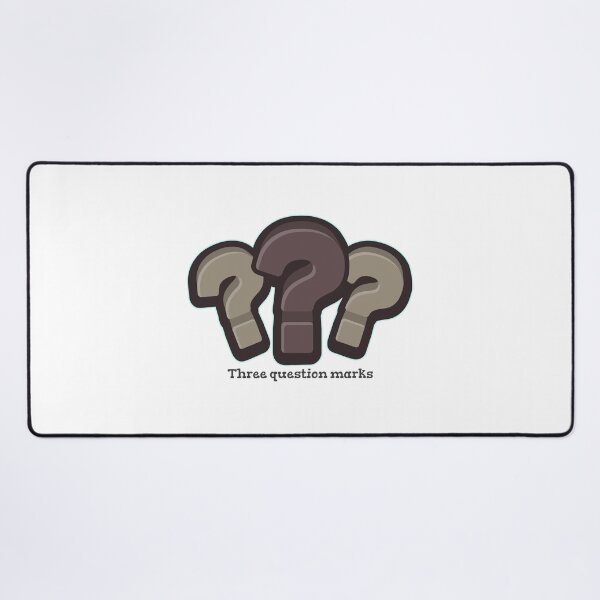 Item preview, question mark's designed and sold by MRRRDESIGN.
