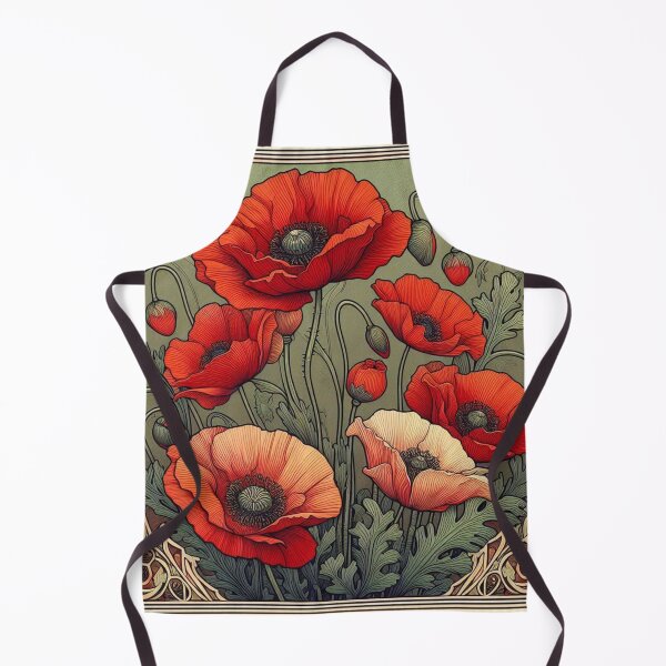 Item preview, Poppies - Poppies in Art Nouveau designed and sold by Art-Nouveau-Dsg.