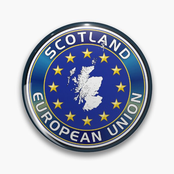 Item preview, Scotland-European Union Plaque – Flag and Scottish Map Silhouette designed and sold by StickersWorld Ltd.