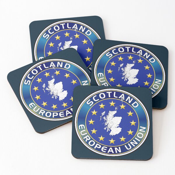 Item preview, Scotland-European Union Plaque – Flag and Scottish Map Silhouette designed and sold by StickersWorld Ltd.