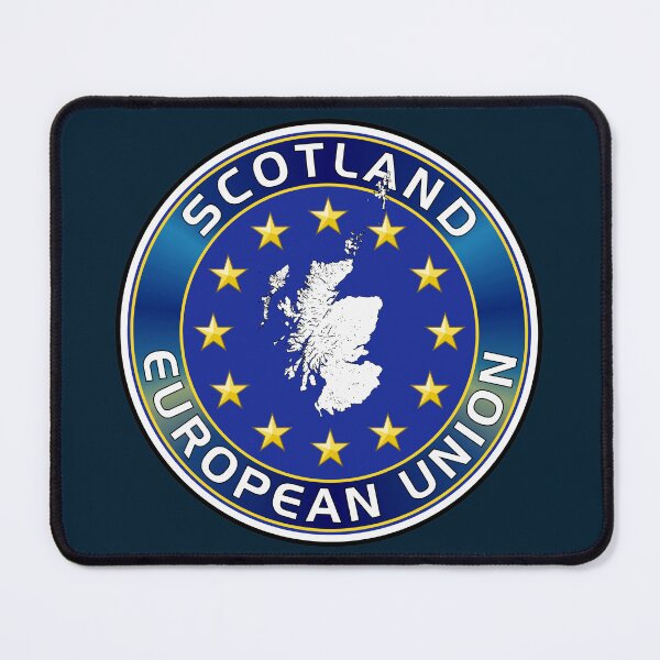 Item preview, Scotland-European Union Plaque – Flag and Scottish Map Silhouette designed and sold by StickersWorld Ltd.