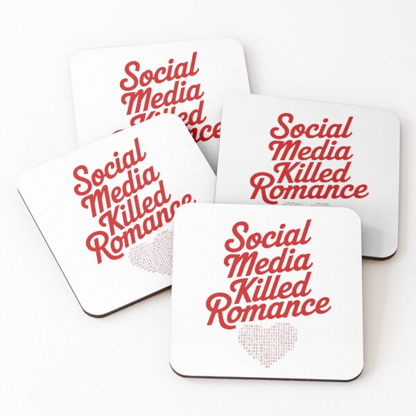 Item preview, Social Media Killed Romance Love Valentines designed and sold by Amanda's Factory.