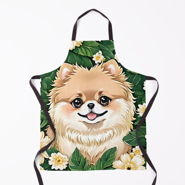 Item preview, Happy Pomeranian and flowers designed and sold by Nolan6.
