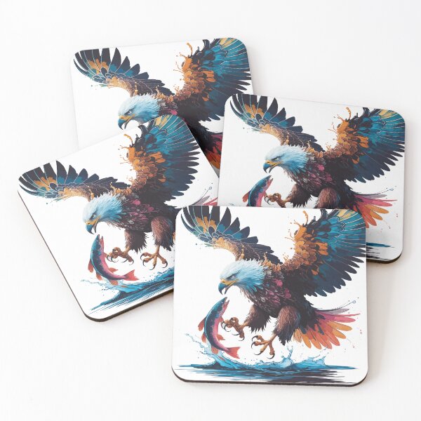 Item preview, Bald Eagle Catches Fish Canvas Design designed and sold by Mkx8.