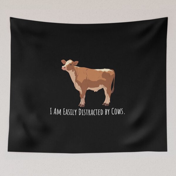 Item preview, I am Easily Distracted by Cows designed and sold by musthavewords.