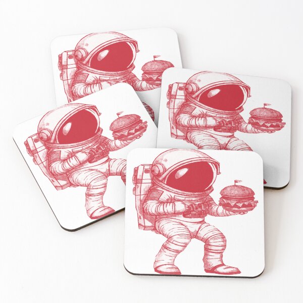 Item preview, Cute Astronaut Eating Burger designed and sold by kinpirks.