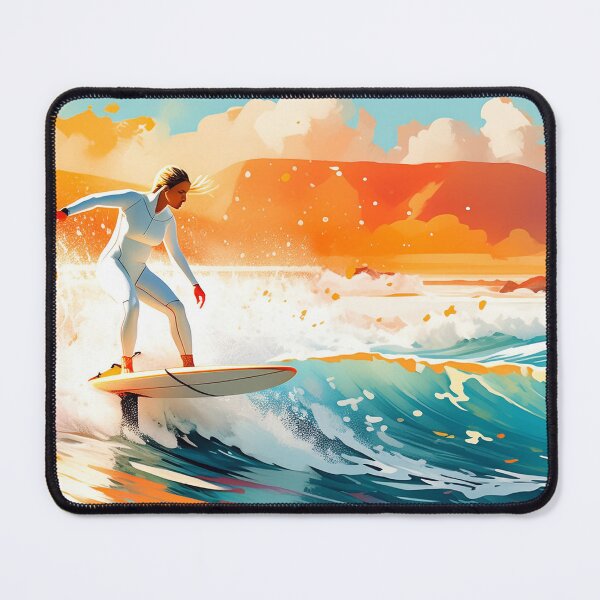 Item preview, Hydrofoil surfer at sunset, vibrant colors, dynamic motion designed and sold by homydesign.