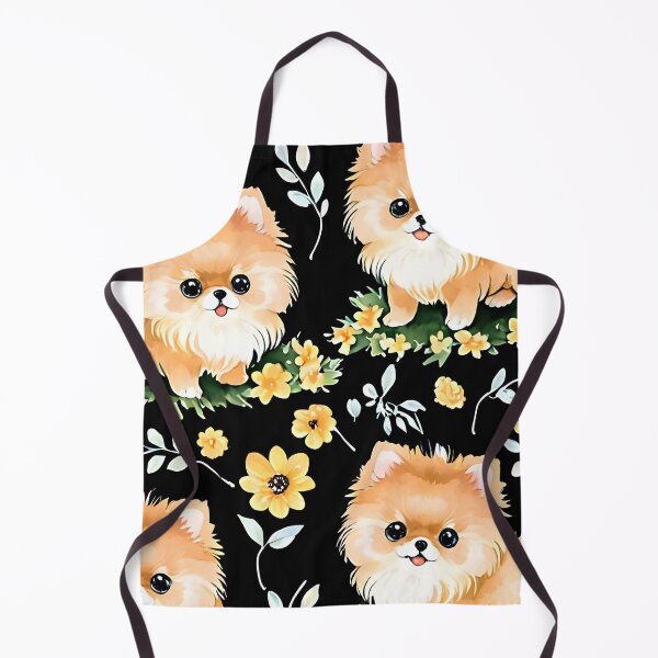 Item preview, Little Pomeranian dog and flowers designed and sold by Nolan6.
