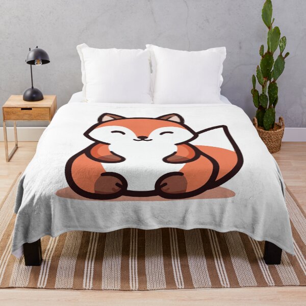 Item preview, Adorable Chubby Fox Cartoon Illustration designed and sold by Colorful Dreams.